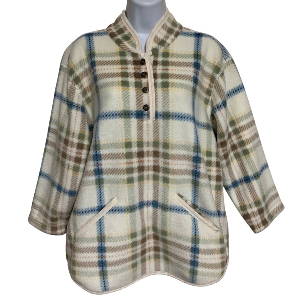 Vintage Liz Claiborne Lizwear Plaid Sweater Womens Size S